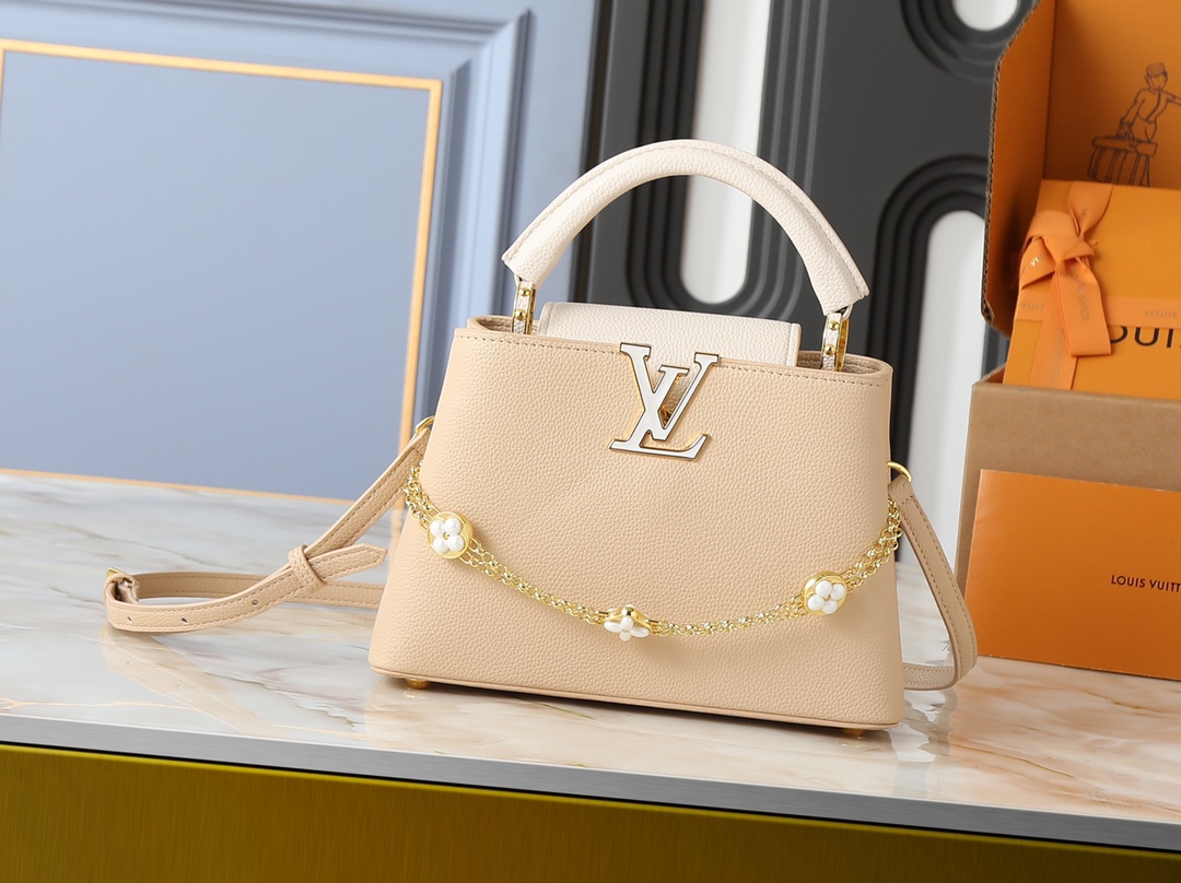 Louis Vuitton LV Classic Handbag Premium Canvas Model M14700 Silver Hardware Evening Party Premium Quality
